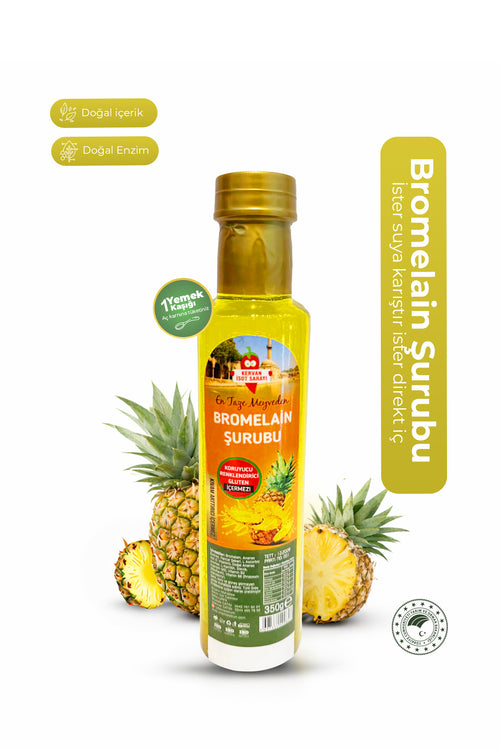 Bromelain ananas İçeren Detox şurubu katkısız doğal