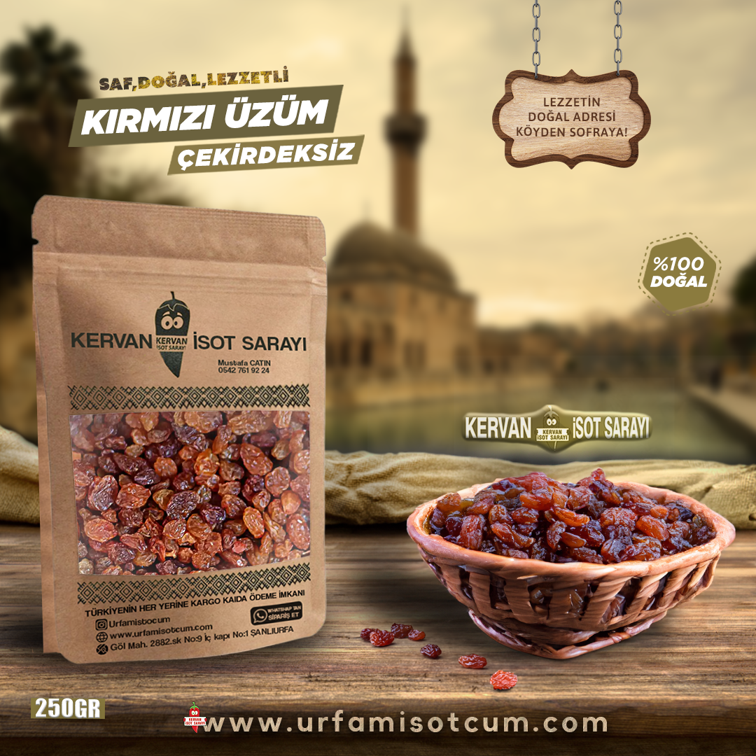 Uzum Rasmi Rangsiz Çekirdeksiz Kırmızı Üzüm – urfamisotcum