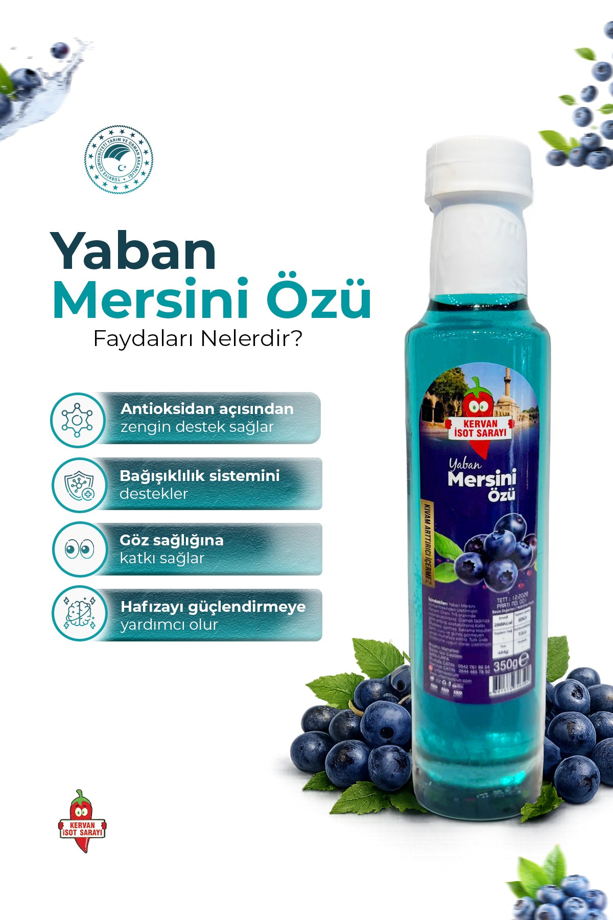 Yaban mersini özü 350grm