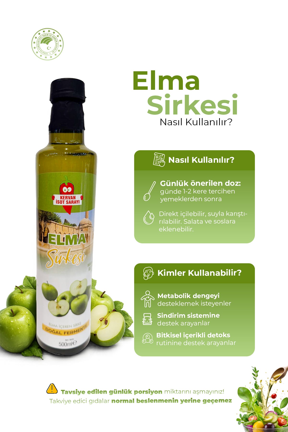 Elma sirkesi 500grm