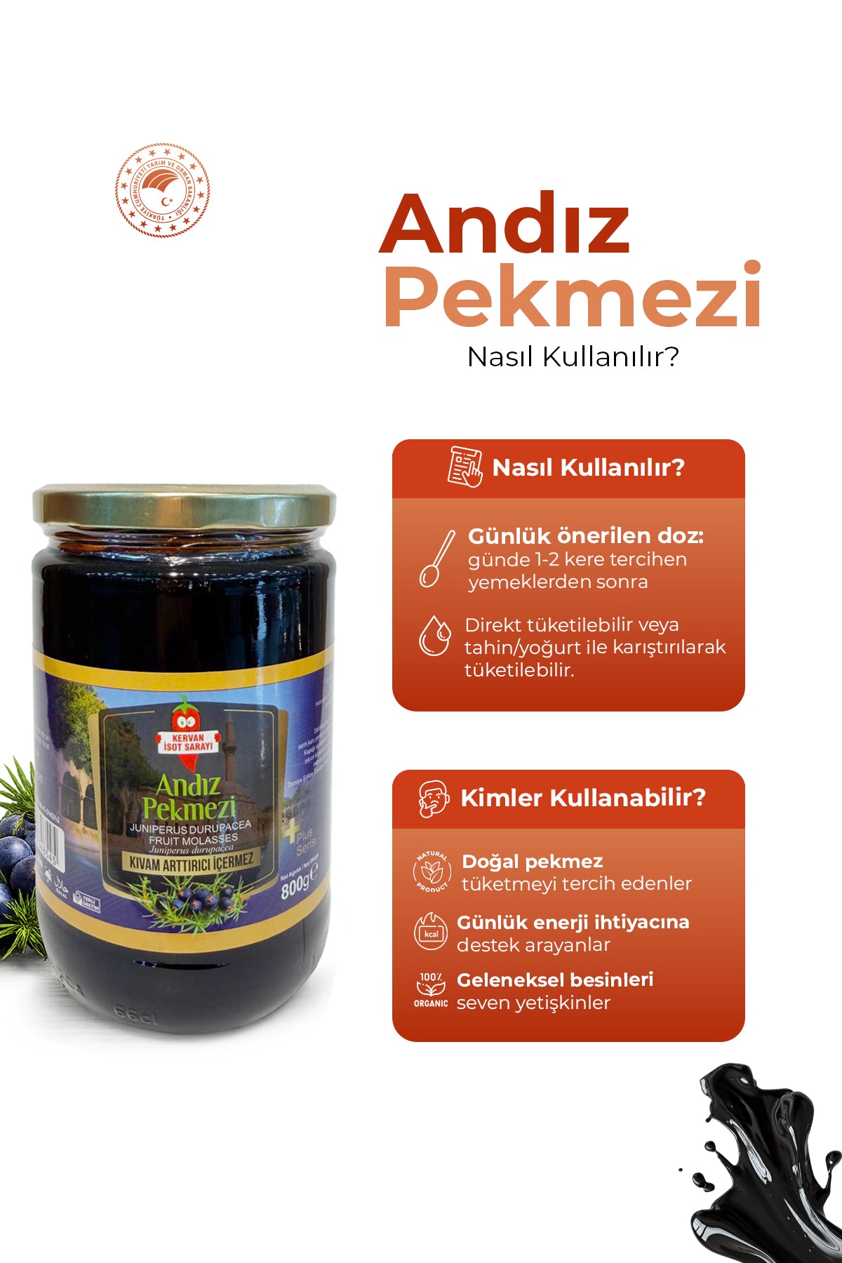 Andız pekmezi 800grm